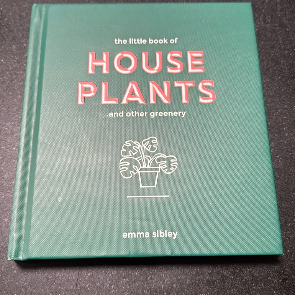 Hard cover house plant book